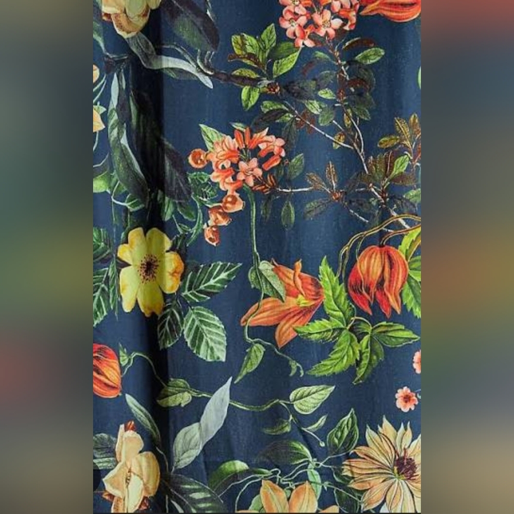 Anthropologie Botanic Curtain Panels (2) 96"x50" - Picture 2 of 2